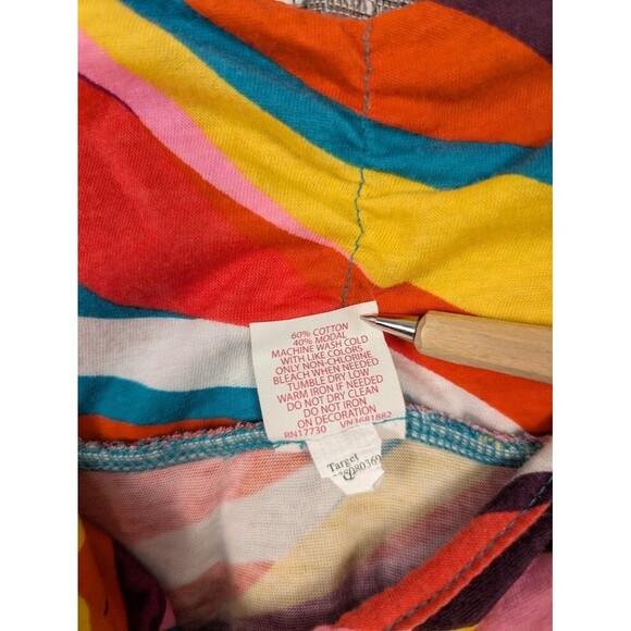 Vintage Y2K‎ Xhilaration Multicolor Strapless Tie Back Dress Women's Small - Picture 7 of 8